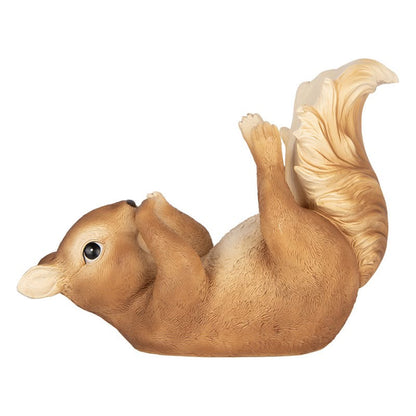 Eekhoorn Wijnfleshouder Bruin – Clayre & Eef 28 cm