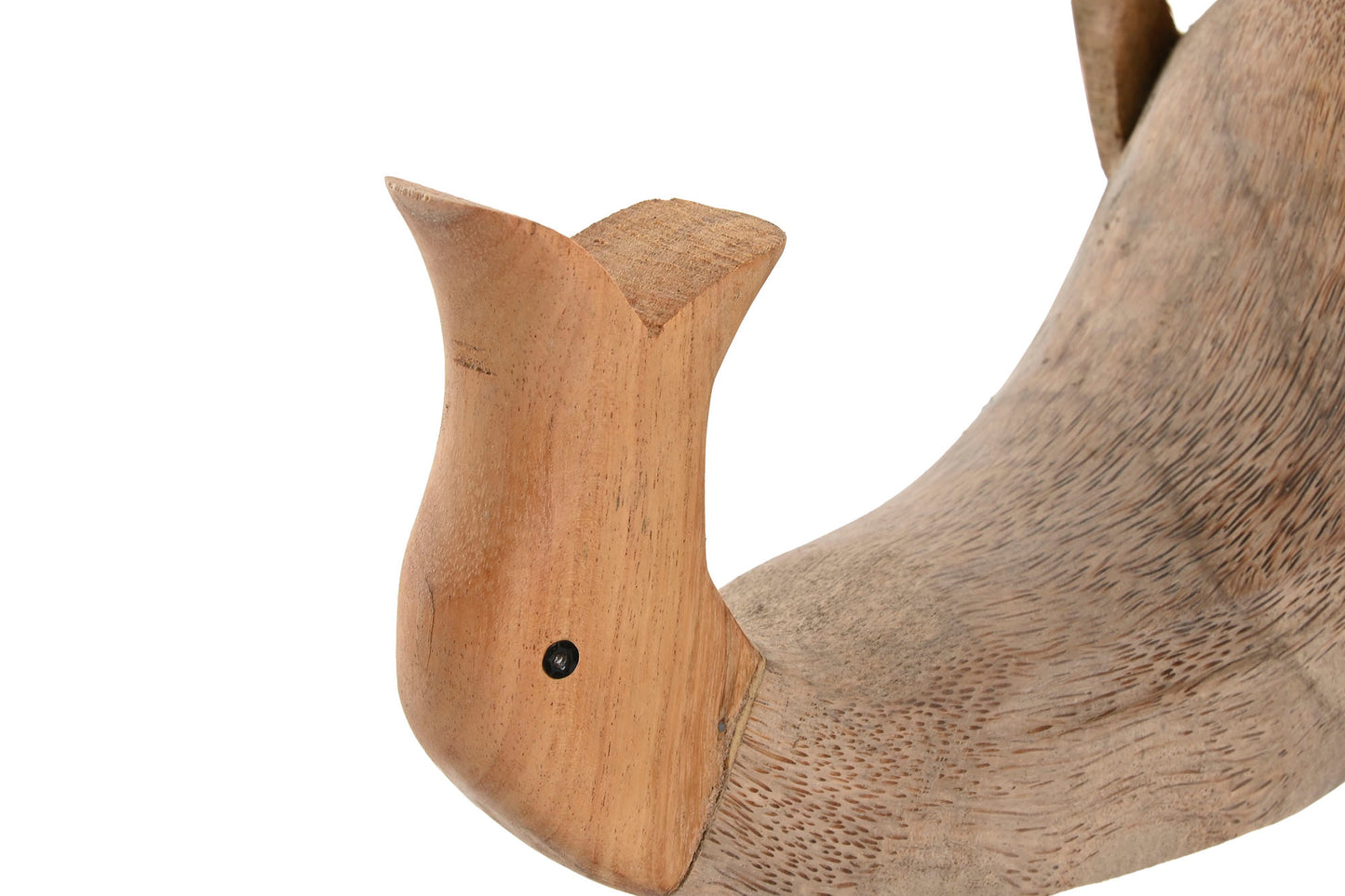 Houten Wijnfleshouder Eend - Naturel - 35 x 10 x 27 cm