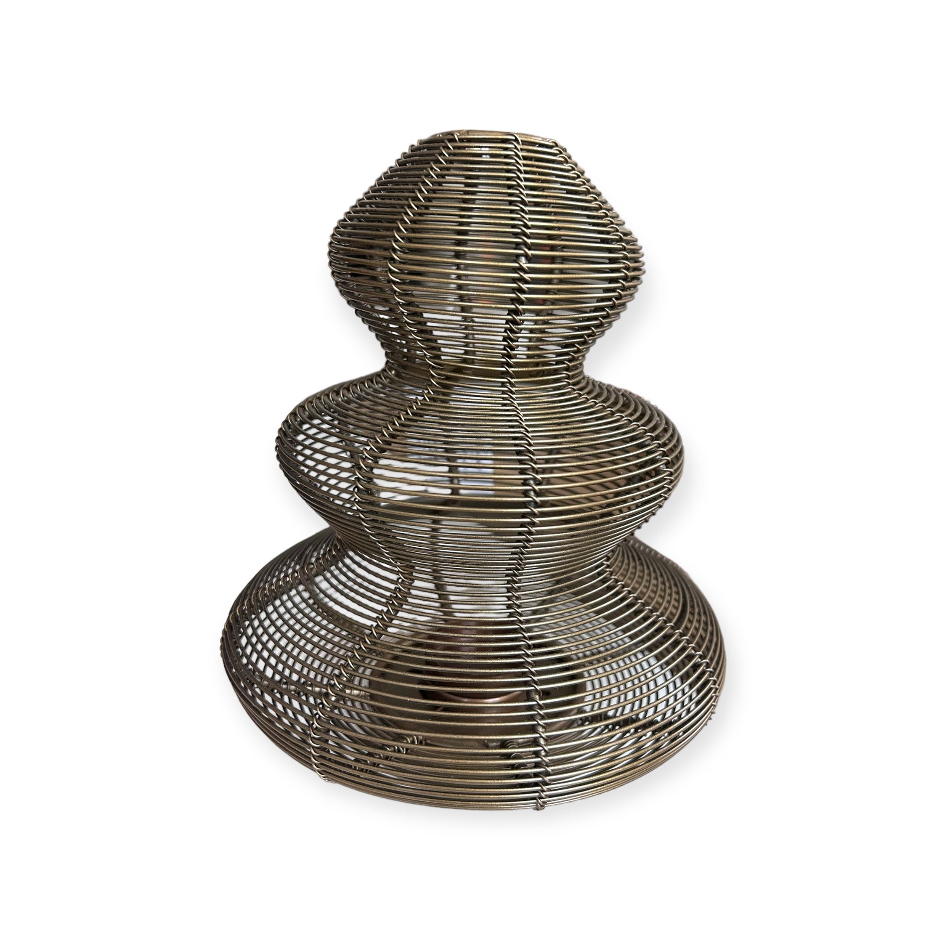 Antiek bronzen windlicht in kerstboomvorm – Light & Living – Ø16 x 19 cm